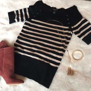 White House Black Market Sparkly Sweater! 🌲❤️